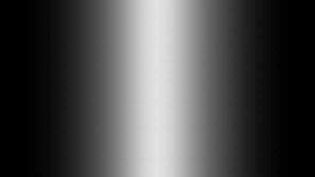 Sine waves in smooth seamless 3d motion, with reflection on black and white background