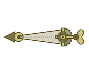 arrow weapon on white background vector illustration