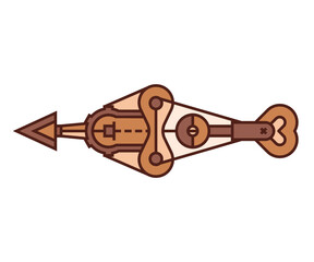 arrow weapon on white background vector illustration