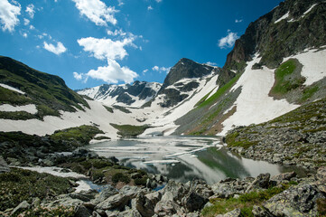 Semitsvetnoe Lake in Arkhyz, Russia