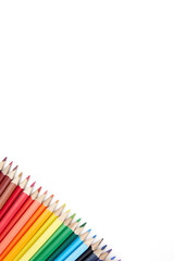 Fototapeta premium School office supplies and stationery in a shopping trolley. Back to school concept