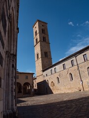 Fototapeta na wymiar Volterra buildings in Tuscany in Italy