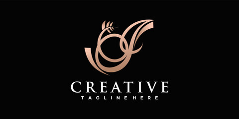 J letter logo monogram logo vector designs Premium Vector