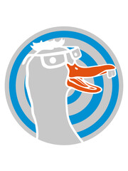 Nerd Cartoon Geek Gans 