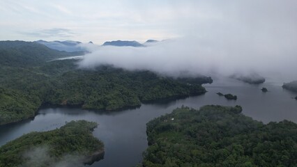 The Mountains and Fjords of Milford Sound and Doubtful Sound, New Zealand. Bengoh Valley, Sarawak.