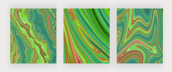 Green marble liquid texture for design cards, invitations, wall art prints
