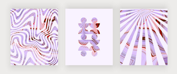 Retro liquid backgrounds for design cards, invitations, wall art prints
