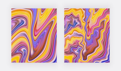 Colorful marble liquid texture for design cards, invitations, wall art prints
