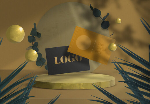 Gold Accent Business Cards