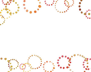 水彩画。水彩タッチの手書きベクターライン。秋のワンポイント水彩風あしらいフレーム。北欧風手描きラインフレーム。Watercolor painting. Hand drawn vector lines with watercolor touch. Autumn one-point watercolor style decorated frame. Scandinavian style hand-pa