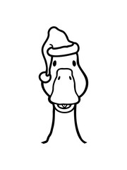 Gans Kopf Heiligabend Weihnachten 