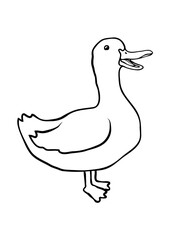 Design süße glückliche Gans 