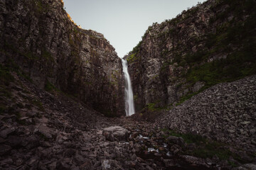 Sweden's highest waterfall Njupeskär is 93 metres high with a free fall of 70 metres. The...