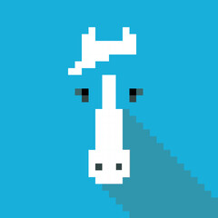 Obraz premium Simple pixel animal series, the horse