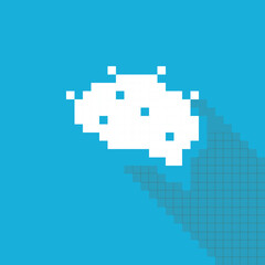 Fototapeta premium Simple pixel series, the human brain