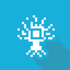 Simple pixel series, the tree