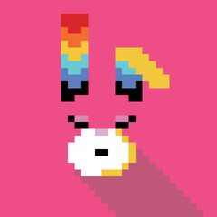 Simple pixel animal series, the rabbit