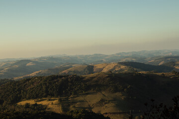 Beautiful mountains landscape in the countryside of Minas Gerias, Brazil - Serras e montanhas no...