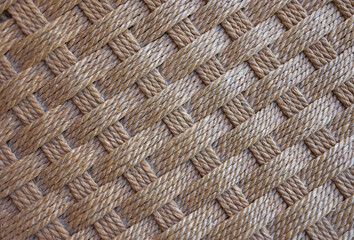 texture of a braided rope chair seat