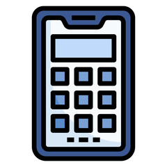 Smartphone filled line color icon. Can be used for digital product, presentation, print design and more.