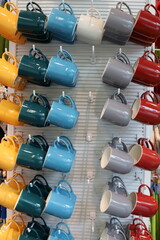 Crockery is sold in a store in Israel.