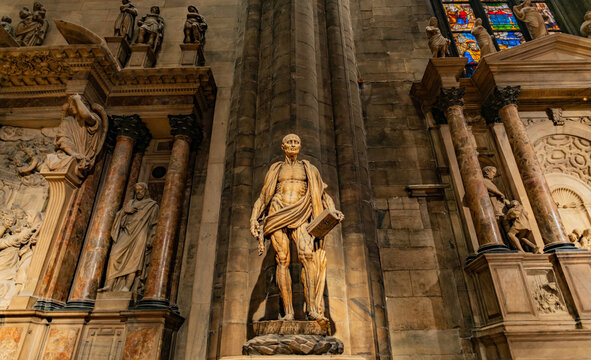 Saint Bartholomew Flayed' Duomo di Milano Milan Italy