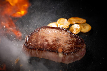 Chateaubriand Steak, Japanese Wagyu beef, Teppanyaki style