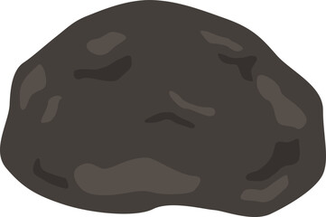 黒い石のイラスト