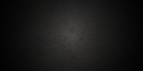 Dark cracked backdrop black grunge textured concrete background. Panorama dark grey black slate background or texture. Vector black concrete texture. Stone wall background.