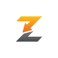 letter z with arrow logo