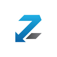 letter z with arrow logo