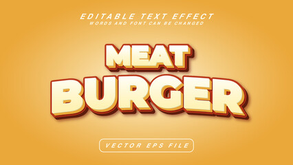 Meat Burger Text Effect