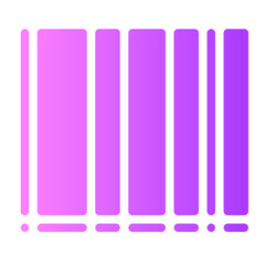 barcode gradient icon