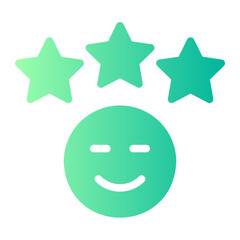 Fototapeta premium rating gradient icon