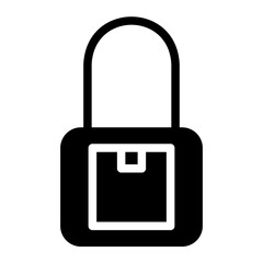padlock glyph icon