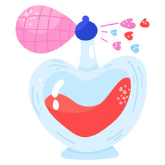 Get this amazing sticker of romantic perfume 