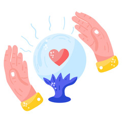 Ready to use sticker of love fortune 