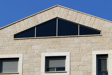 Geometric lines and figures in construction and architecture.