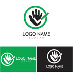 Hand Care Logo Template vector icon Business