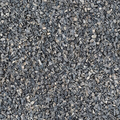 Light Gray Granite Gravel Floor. Real Seamless Repeating Pattern Texture Background Of Stone and Rock.