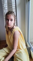  girl with curly hair