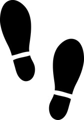  Shoe print icon symbol vector. on white background.eps