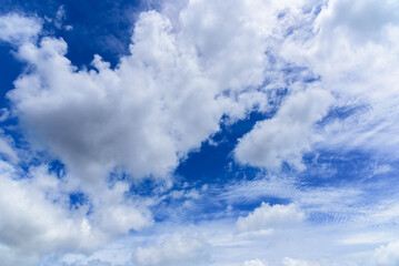 blue sky and cloud, Beautiful sunny sky