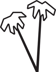 Simplicity tree flat design.