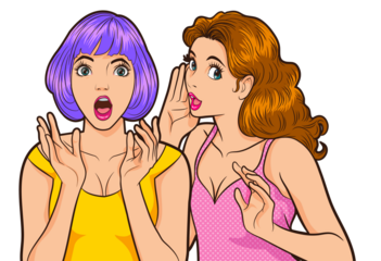 shocked and surprised face character pop art comics