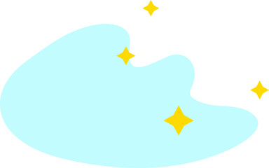 Starry sky clouds icon