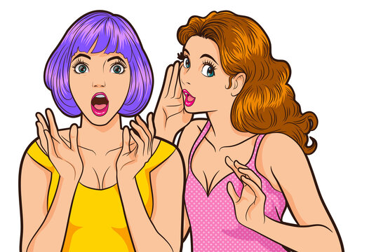 shocked and surprised face character pop art comics