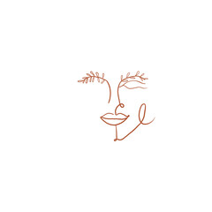 face line art