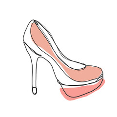 heel line art