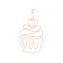 cupcake with cheery on top